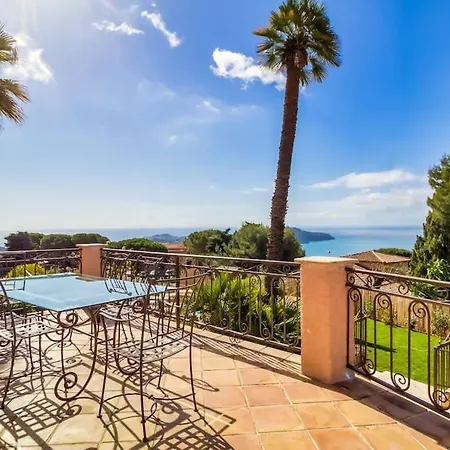 빌라 Welcoming Large With Panoramic View Over Sur Mer And Cap Ferrat.