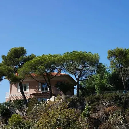 Welcoming Large With Panoramic View Over Sur Mer And Cap Ferrat. 빌라 *