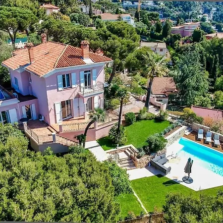 Welcoming Large With Panoramic View Over Sur Mer And Cap Ferrat. 빌라 빌프랑슈쉬르메르