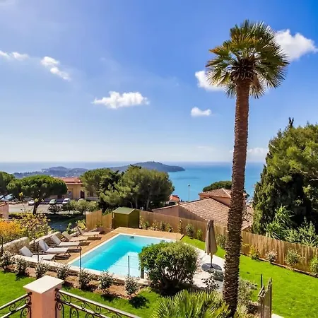 Βίλα Welcoming Large With Panoramic View Over Sur Mer And Cap Ferrat. Βιλφράνς-συρ-Μερ